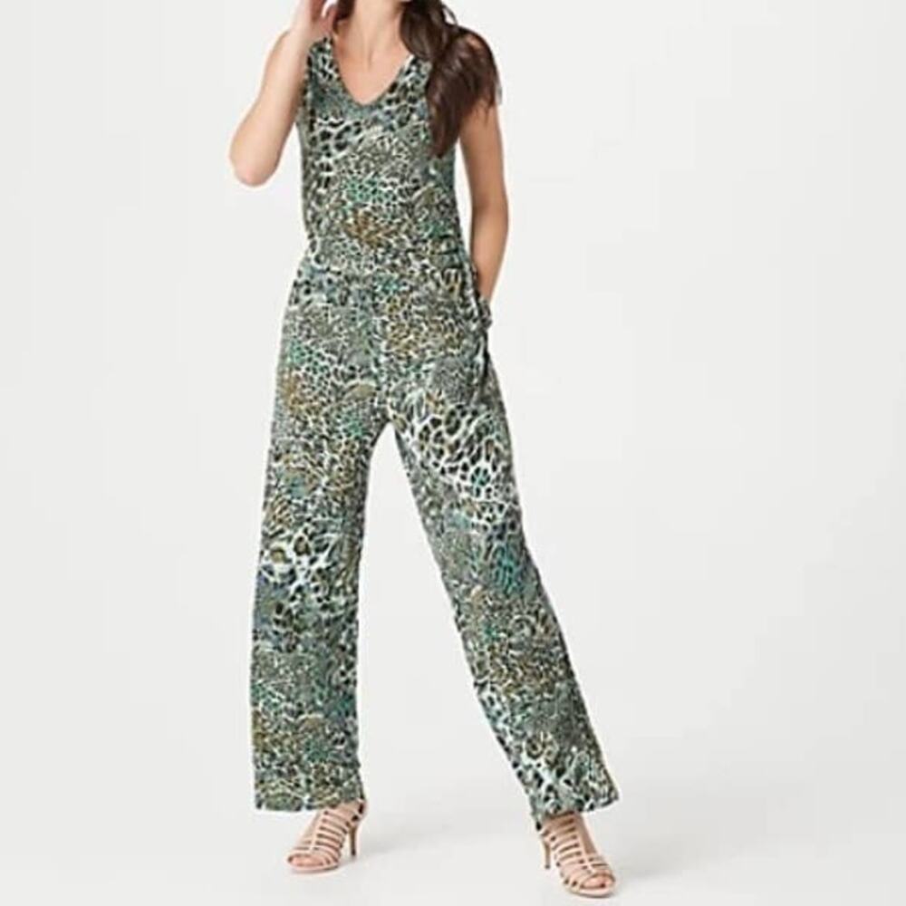 Lisa Rinna Animal Print Jumpsuit